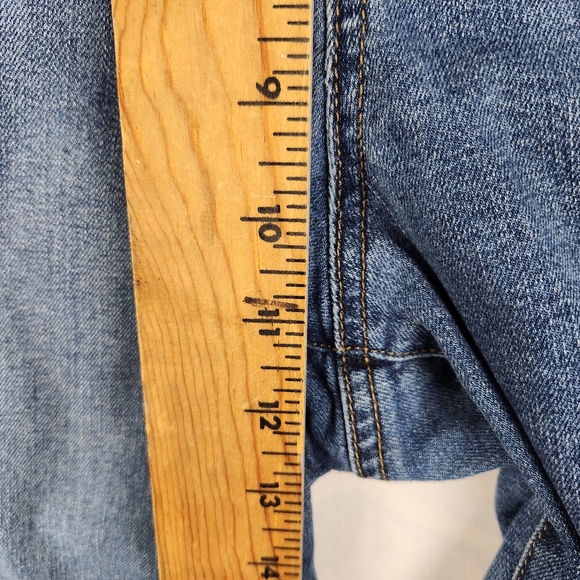 Style & Co. Women's Size 10 Curvy Fit Ankle Embroidered Retro Raw Hem Jeans - Picture 6 of 11